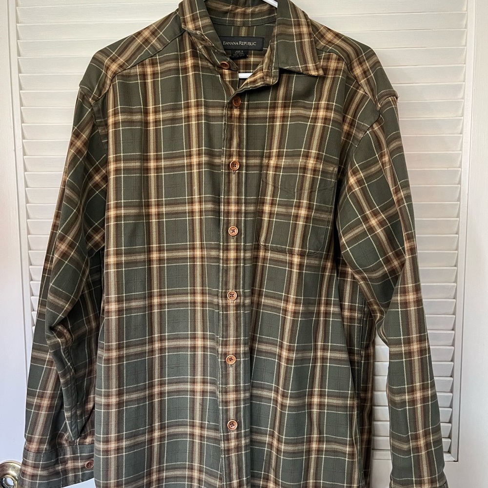 Banana Republic Medium Men’s Long Sleeve Button Up